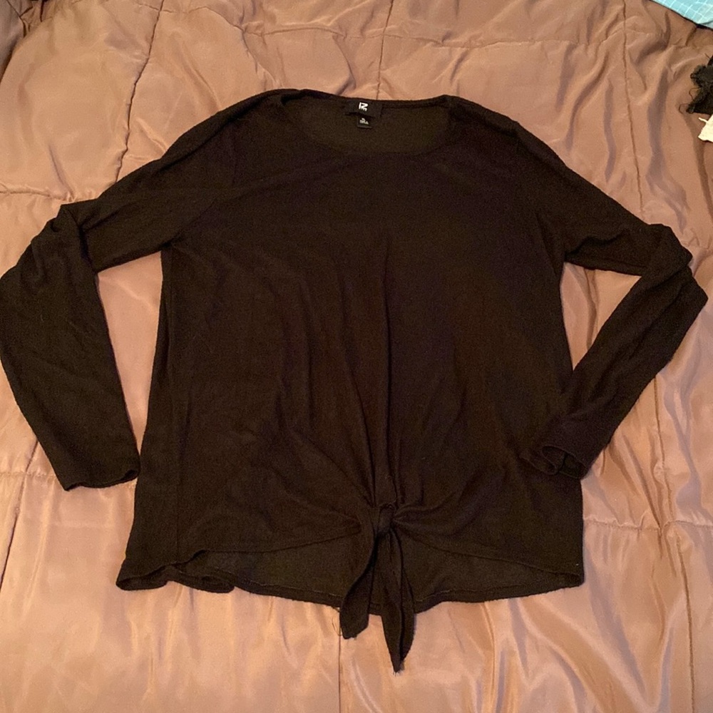 Long sleeve black dress shirt